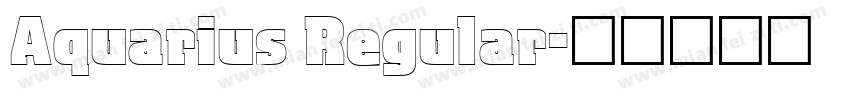 Aquarius Regular字体转换